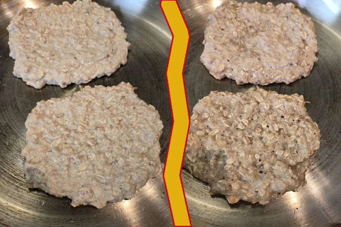 gluten-free wheat-free flat waffles in a pan