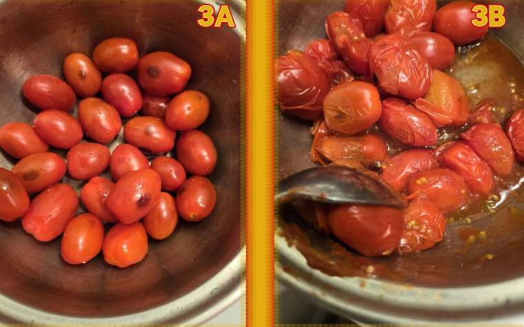 wfpb Simpe Cabbage Rolls - Blister tomatoes and then burst them