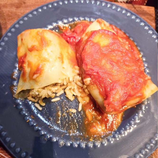Whole Food Plant Based Traditional Cabbage Rolls