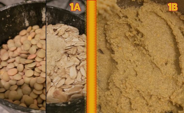 wfpb Vegan gluten free spinach and lentil ricotta cannelloni making the ricotta