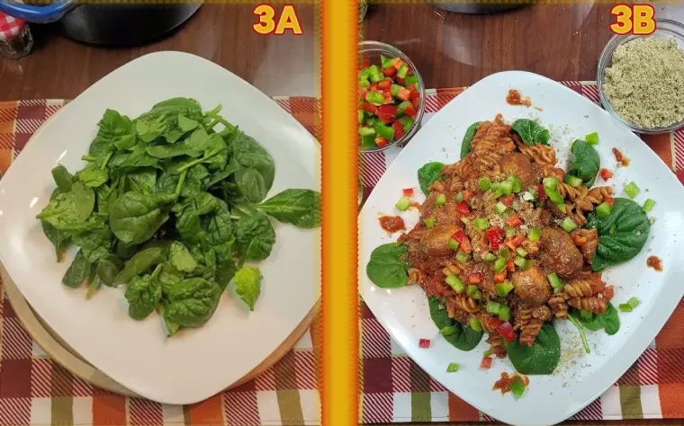 Butterflied Mushroom Cacciatore WFPB Dump Dinner plating