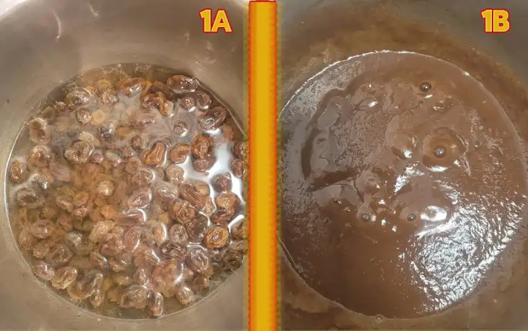 Making raisin syrup paste