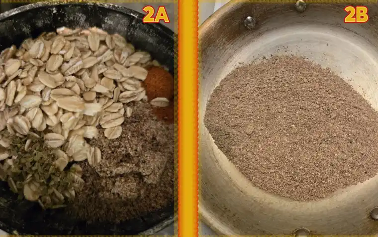 Not-Chicken Parmesan making the breading