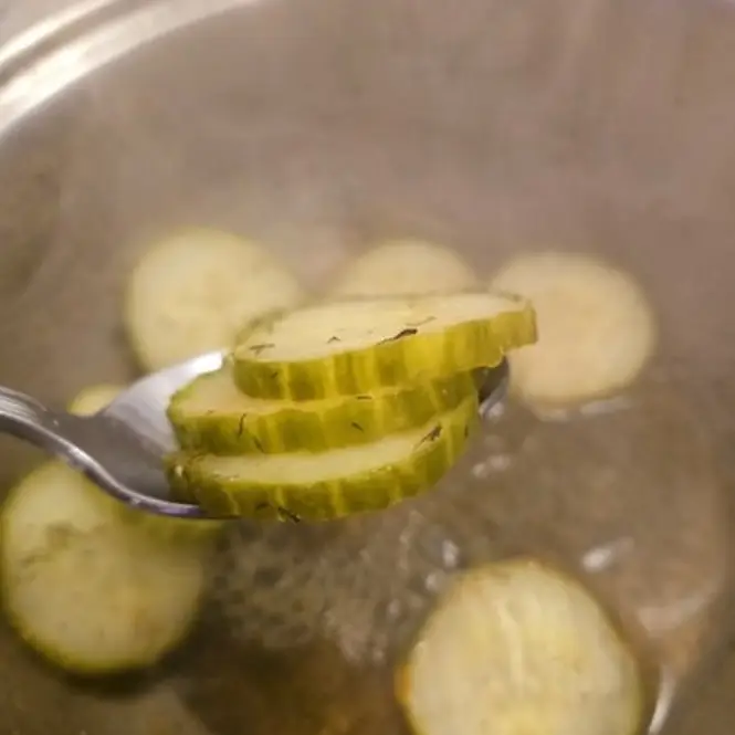 Dill Pickles close up