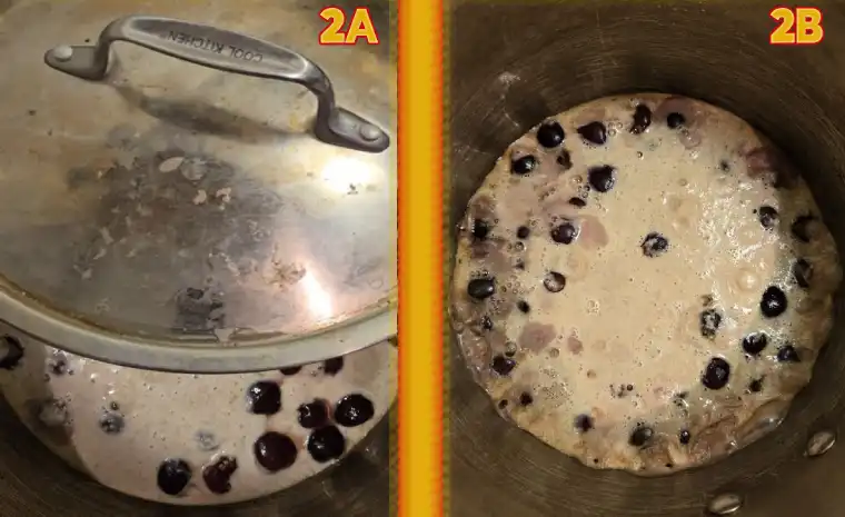 Plant Based Dark Cherry Clafoutis step 2 parts A & B