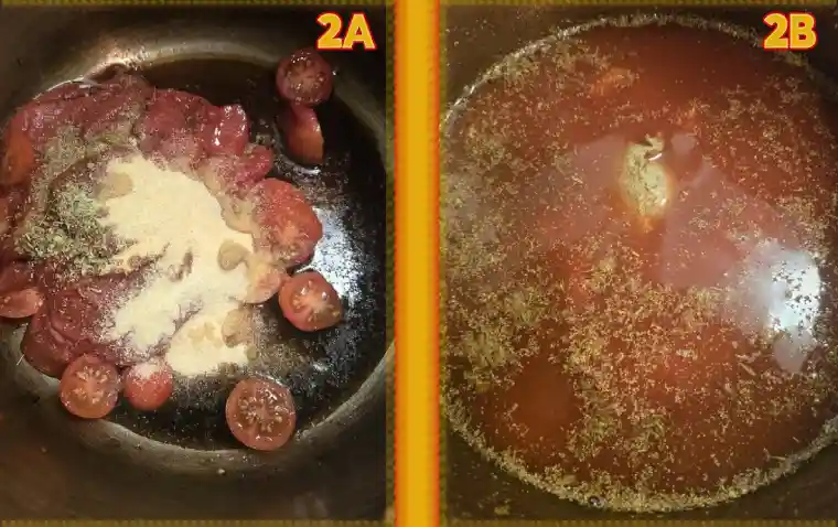 wfpb spaghetti and vegballs (meatballs) vegan sos-free making the sauce