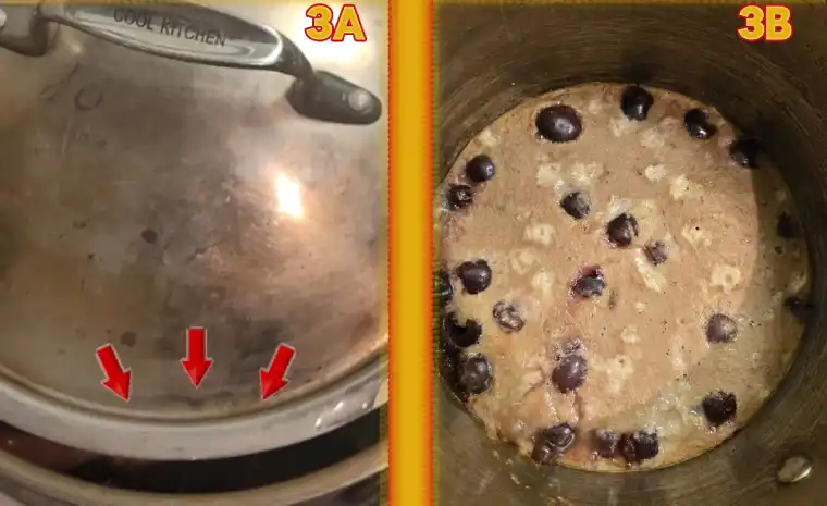 Plant Based Dark Cherry Clafoutis step 3 parts A & B