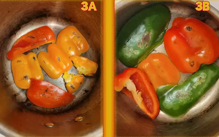 Getting color on the peppers for Unstuffed Peppers stovetop Casserole